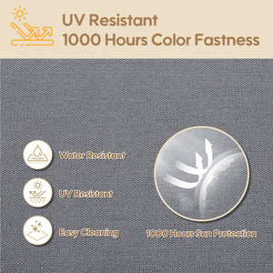 24x24 Inch Outdoor Deep Seat Cushion Set - Waterproof Fade-Resistant Patio Furniture Cushions