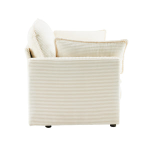 69" Plush Cloud Loveseat: Modular 2-Seater Sectional Sofa