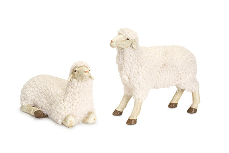 White tabletop sheep figurine (set of 4)