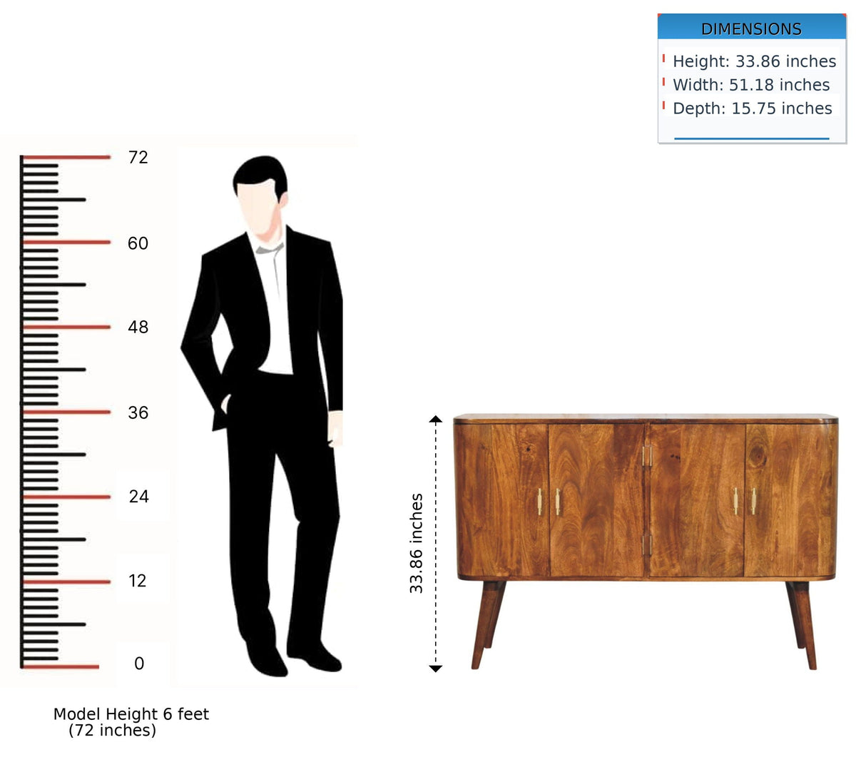 Linden - Sideboard - Beige Brown