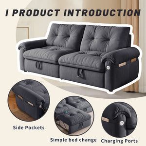 77-Inch Convertible Sofa Bed