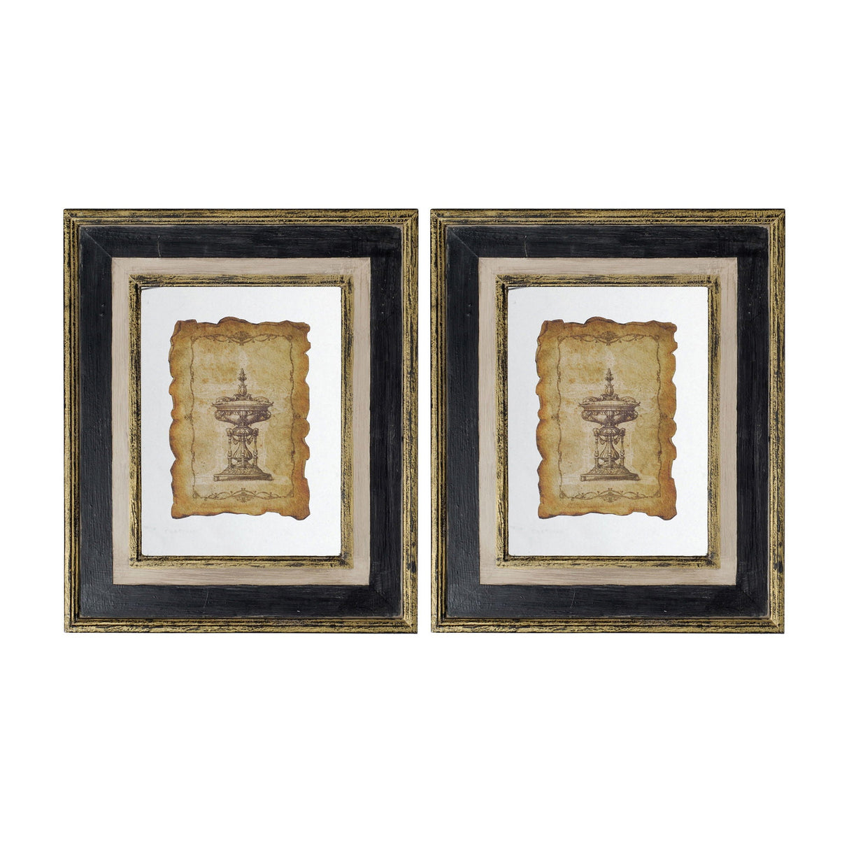 Lucian - Framed Antiqued Sculpture Print