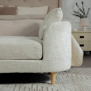 77.17" Wide Modern Upholstered End of Bed Bench