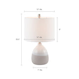 Ceramic textured table lamp
