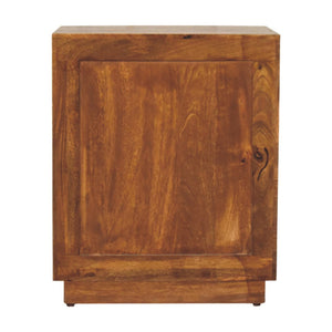 Solid Wood Milan Fluted Bedside Cabinet