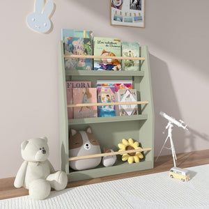 3 Tier Book Shelf with Compact Storage - Multiple Colors