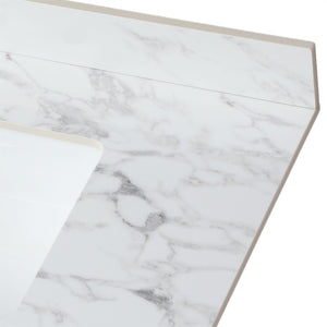 Elegant Sintered Stone Bathroom Vanity Top With Rectangular Undermount Ceramic Sink