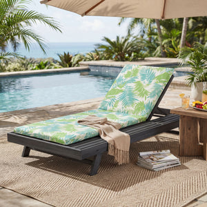 Lounge Chaise Set in Acacia Wood