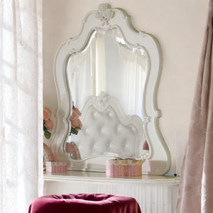 Edalene Pearl White Mirror