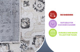 NAAR PAYAS Collection Medallion Non-Shedding  and Stain Resistant Area Rug