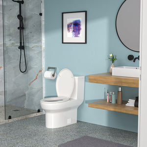 1 Piece Toilet & Soft Closing Seat - White