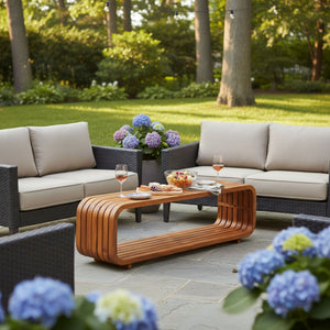Melow Acacia Wood Coffee Table
