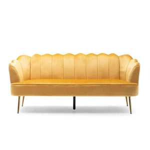 Modern Glam 3 Seater Sofa With Texture