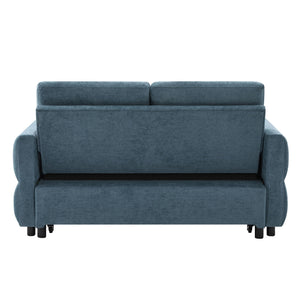 Convertible Sofa Bed Loveseat With Adjustable Backrest And USB Ports
