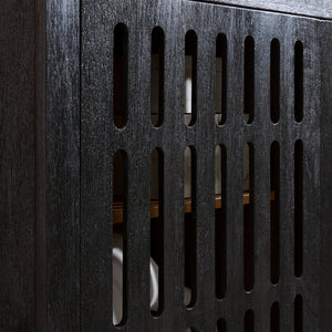 Vallisburg - Accent Cabinet - Black / Natural