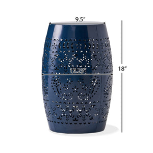 Ruby Side Table Lace Cut Metal End Table for Outdoor & Indoor Use