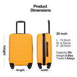20" Carry-On Lightweight Hardside Luggage with Spinner Wheels