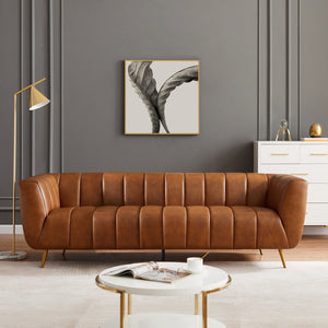 Ava - Sofa - Gold / Tan
