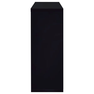 Prescott Rectangular Home Wine Table Black High Gloss