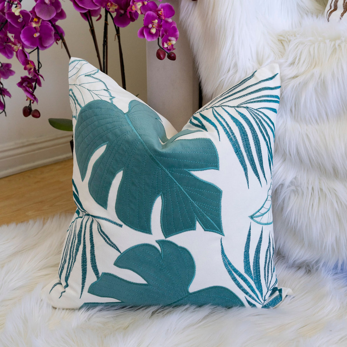 Autumn Vibes Leaf Accent Pillow - 2 Pack