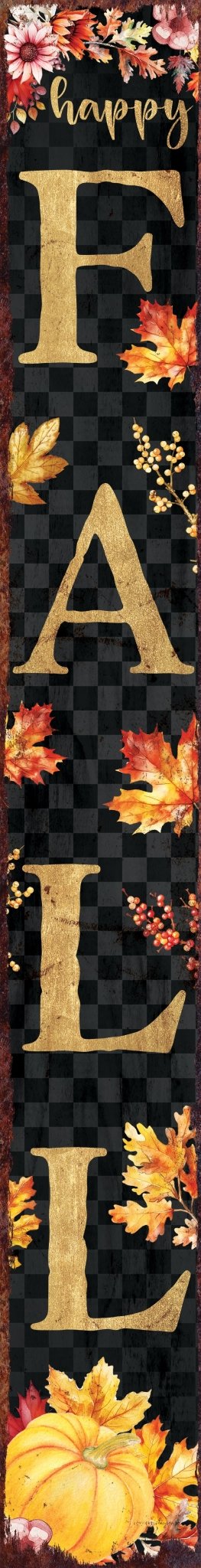 72in Fall Porch Sign - Welcome Sign with Vintage Autumn Decoration - Tuesday Morning - Wall Signs