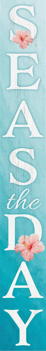 72in Seas the Day Outdoor Summer Sign - Tuesday Morning - Wall Signs