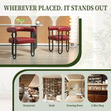 House hold contemporary designed upholstered accent/dining chair/barrel side chairs set of 2