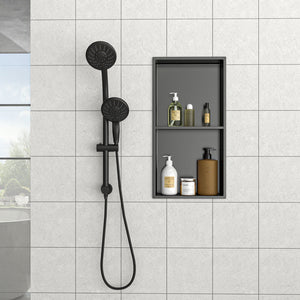 Modern Stainless Steel Shower Niche Double Shelf For Bathroom