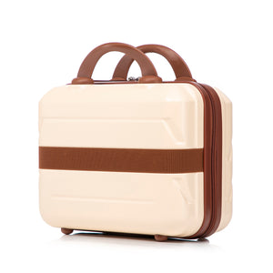 14'/20' 2-Piece ABS Spinner Wheel Luggage Set (Beige)