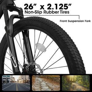 A26207 26 Inch Steel Frame Mountain Bike