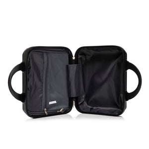 ABS Spinner Wheel Luggage Set with Combination Lock - Black
