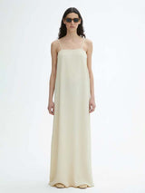 House of Dagmar Women's Crinkled Tube Dress Marzipan White Size 34