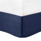 12 Piece Comforter Set with Cotton Bed Sheets Navy Cal King