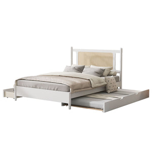 Platform Bed With 2 Big Drawers & Trundle