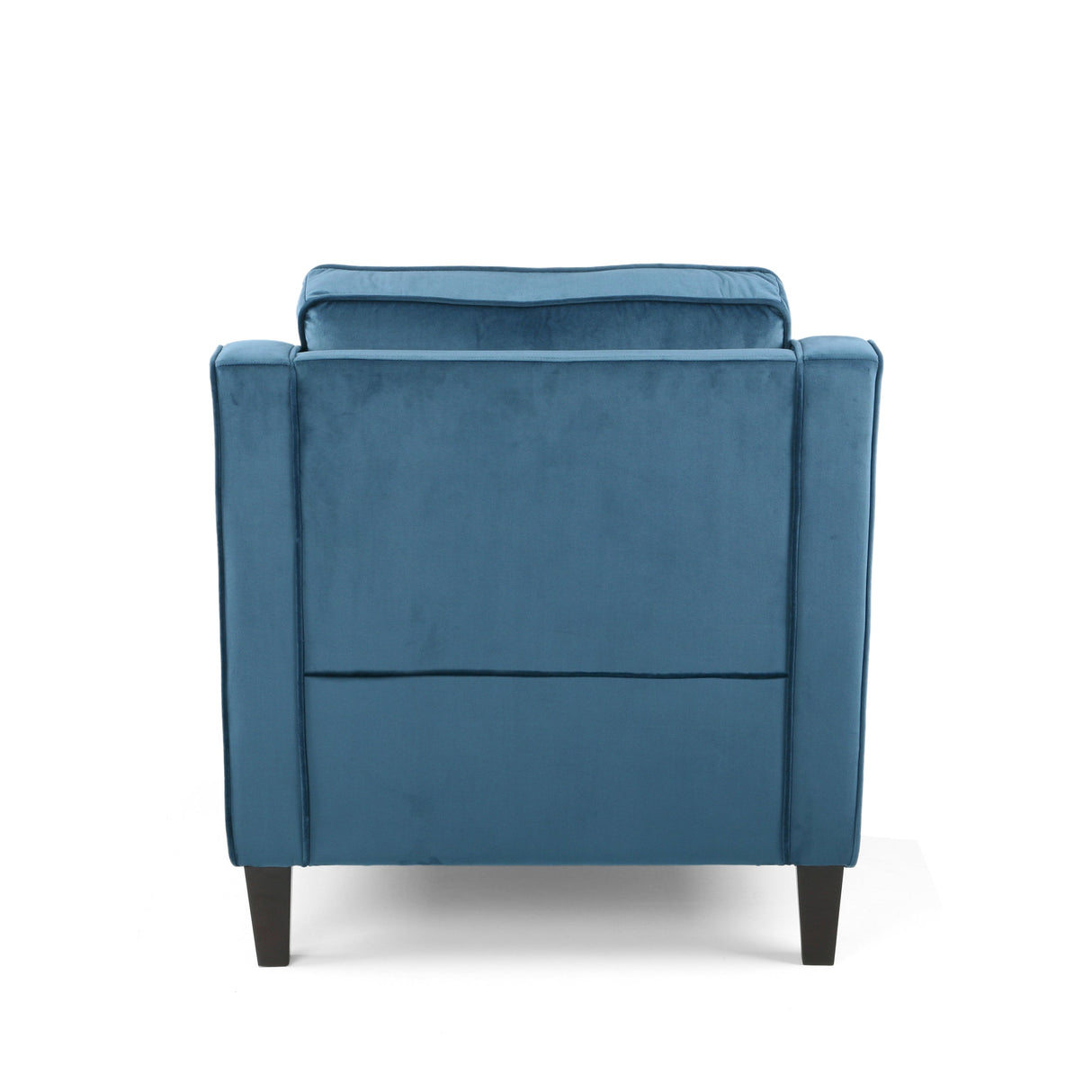 Blue Velvet Upholstered Club Chair