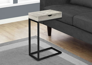 Accent Table, C-Shaped Contemporary Elegant Design