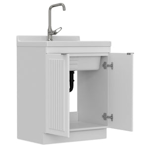 Murphy - Laundry Cabinet & Faucet And Stainless Steel Sink