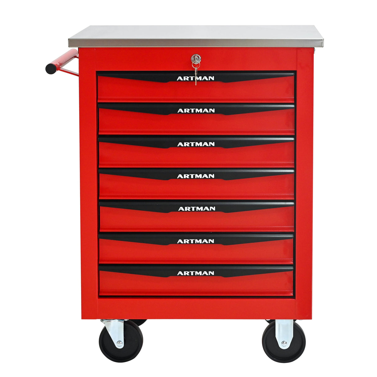 7 Drawers Multifunctional Tool Cart with Wheels