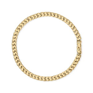 14K Yellow Gold 1 3/4 Cttw Diamond and 5.0 Cttw Blue Sapphire Bezel Set Tennis Bracelet (G-H Color, SI1-SI2 Clarity) - 7" Inches