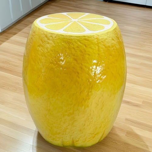 Yellow Lemon Fruit Stool