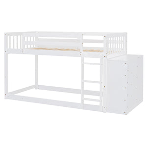 Bunk Bed With 4 Drawers And 3 Shelves