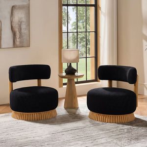 Modern 27.5" W Farmhouse Armless Chair Set of 2
