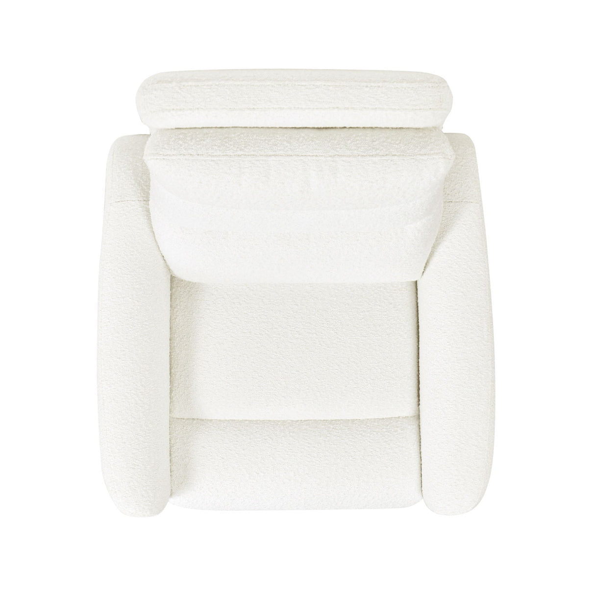Bloomy - High Back Power Recliner Motion Chair - Chiffon White