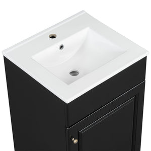 Bathroom Vanity With Sink, Cabinet With Adjustable Shelf