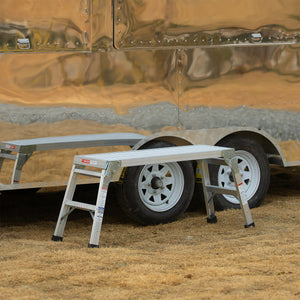 Work Platform Aluminum Portable Bench Folding Ladder