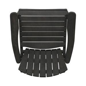 Outdoor Weather Resistant Acacia Wood Adirondack Dining Chairs (Set of 2)