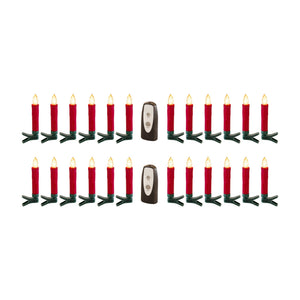 LED Clip on Taper Candle w Remote (Set of 24)