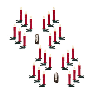 LED Clip on Taper Candle with Remote (Set - 24)