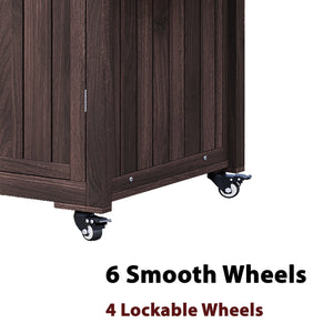 K&K 66.5' Outdoor Kitchen Island for Big Green Egg Grills