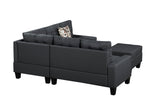 6-Piece Upholstered Sectional Sofa Grey